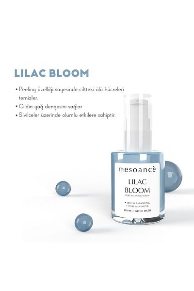 Mesoance Lilac Skin Serum - Anti-Blackhead and Pore, Azelaic Acid, Niacinamide - 30 ml