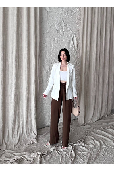 La Querta Кариран ленен блейзър