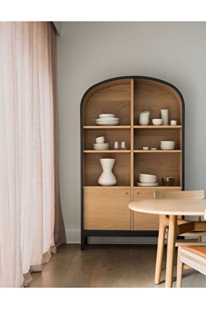 Latanwood Tina Masif Oval Konsol