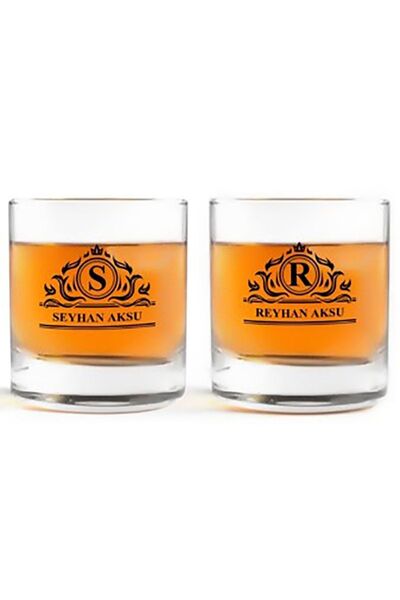 blackbonds Baskılı Isimli Viski Bardağı 2 Li Ary001