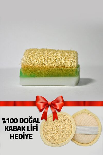 Aytan Home Doğal Kabak Lifli Aloe Veralı & Keçi Sütlü Sabun (yüz Lifi Hediyel...
