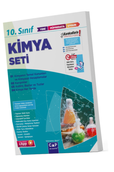Çap Yayınları Çap 10. Sınıf Kimya Anadolu Video Konu Anlatımlı Fasikül Seti