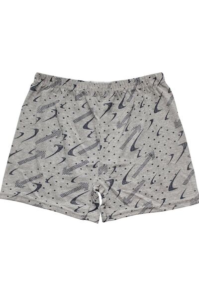 Pi Giyim 8'li Paket Erkek Havlu Kumaş Boxer Şort Kaymaz Bel Pamuklu İç Giyim