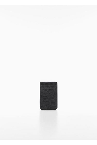 MANGO Woman Crocodile Skin Patterned Card Holder