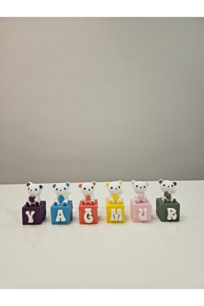 KÖKOĞLU Kişiye Özel Küp İsimlik Rengarenk Küpler 6 Harf