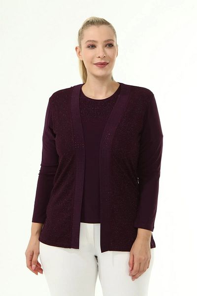 AfifeCOLLECTİON Set de nunta dublu pentru mama cu brosa si piatra