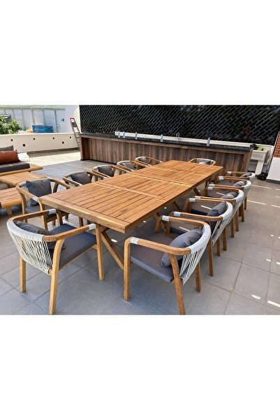 Latanwood Nomad Ahşap Bahçe Masa Takımı