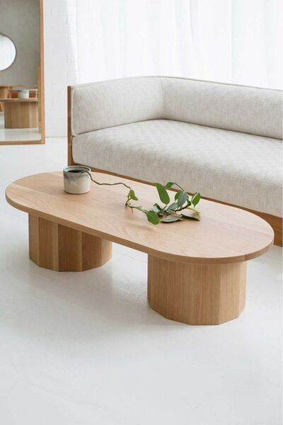 Latanwood Pine Ahşap Orta Sehpa