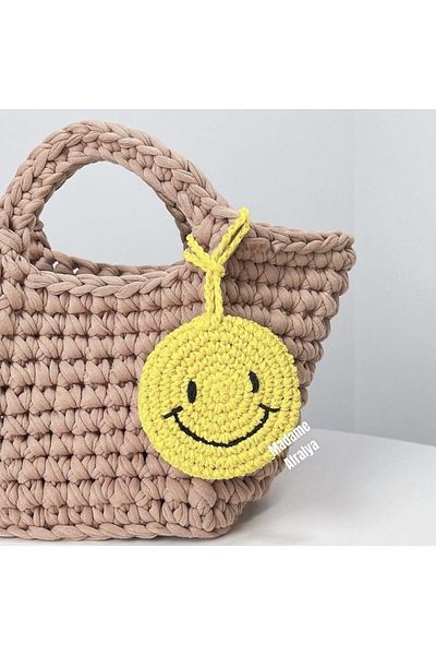 AFRALYAHOME amigurumi figure bag accessory, multi-purpose knitted accessory, knitted key chain, knitted auto mirror ornament