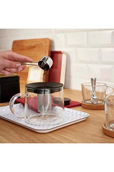 IKEA RIKLIG glass 0.6 lt teapot