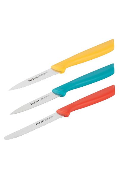 TEFAL Colorful Colorfood 3-Piece Peeling and Multi-Purpose Knife Set