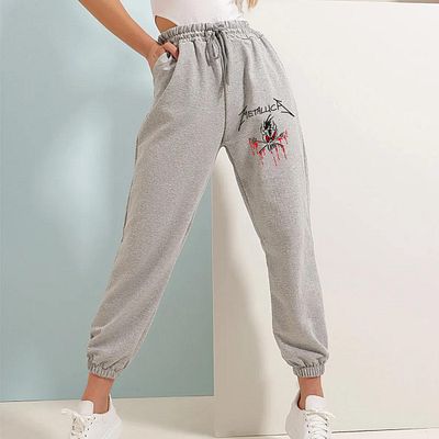 Touz Moda Φούτερ με στάμπα Metallica Unisex γκρι