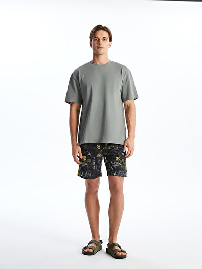 LC Waikiki LCW شورت سباحة قصير منقوش للرجال