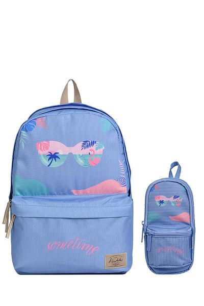 ELATAE Girl's 2-Piece School Set Primary School Bag and Pen Holder