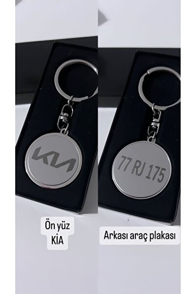 Alışveriş Bekçisi Kia oto sembol araç plaka kisiye özel anahtarlık