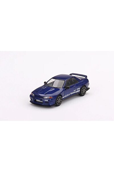 mini gt 589 Nissan Skyline GT-R Top Secret Metallic Blue Model Araba