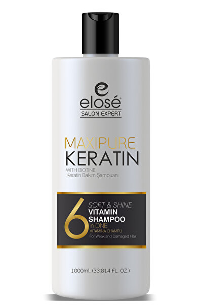 Elose الكيراتين والبيوتين 1000 مل - شامبو العناية بالشعر المقوي والمغذي والإص...