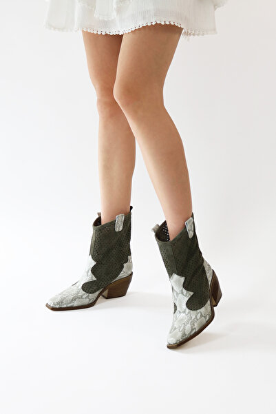 Elile Shoes Hakiki Deri 35-36-41-42  Numara Western  Yazlık Kadın Bot