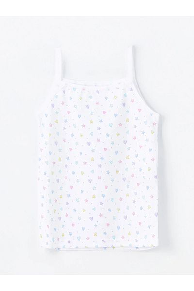LC Waikiki LCW Kids 2-Piece Square Collar Printed Girls' Athlete Set