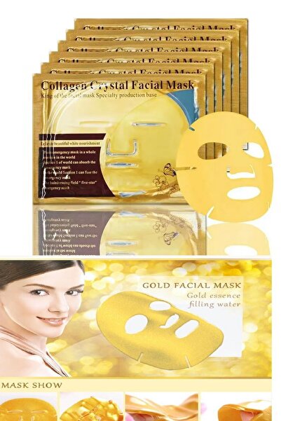 xolo 3 Adet Altın Maske Bio Gold Kolajen Collagen Yüz Maskesi