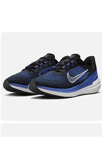 Nike Air Winflo 9 Mavi Siyah Unisex Koşu Spor Ayakkabısı