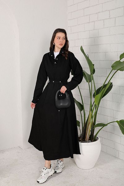 Melike Tatar BLACK Denim Dress 32-4005