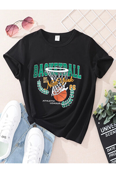 MAGORS Παιδικό μπλουζάκι με στάμπα μπάσκετ