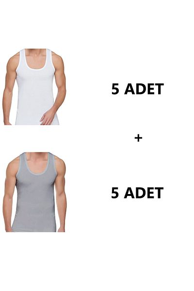Pi Giyim Economical Men's Tank Top Set of 10