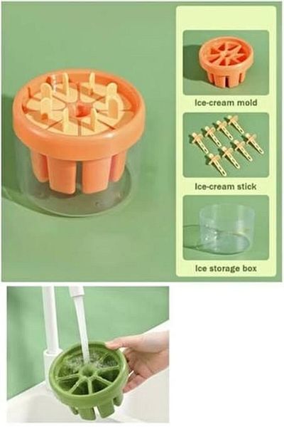 TOPTANIBURADA Practical 8 Compartment Fruit Cocktail Ice Cream Mold - 1pc