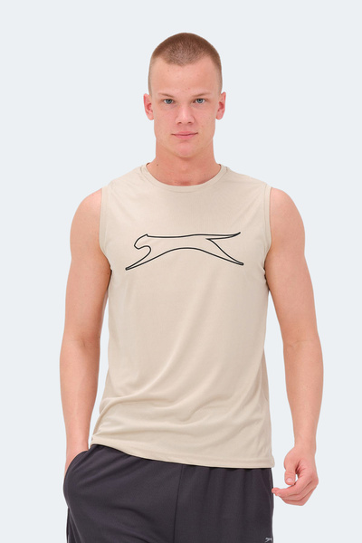 Slazenger تي شيرت رجالي بيج - NELU