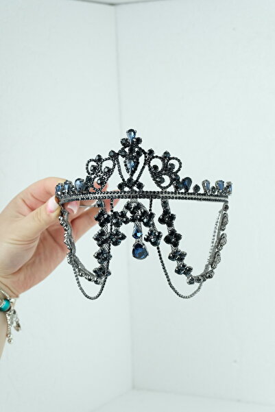 MİLOVİA Tasarım Kaftan Abiye Taç Saç Aksesuarı Afrodit Model