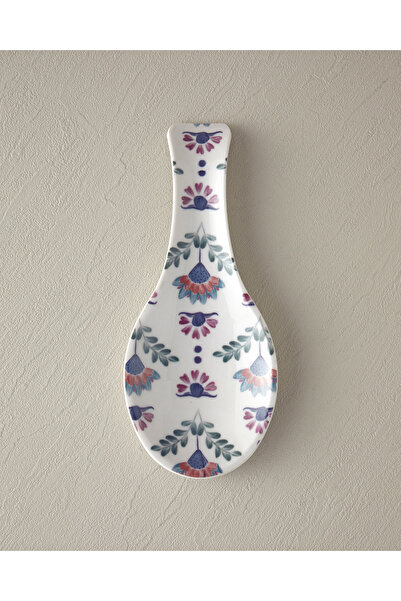 English Home Καρναβάλι Ώρα 25x10 εκ. Μπλε-Λευκή Μελαμίνη Κουταλοθήκη