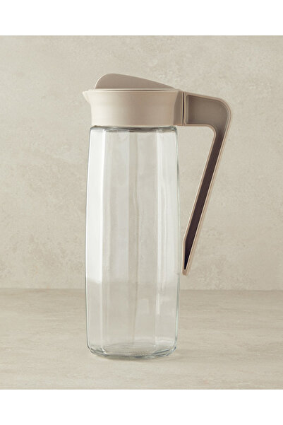 English Home Gemma Cam Sürahi Koyu Bej