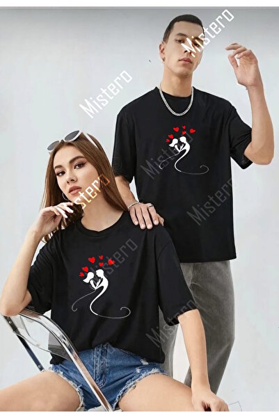 WOODROFFE Unisex dvodelni komplet za ljubavnike Štampano T-shirt - Ležerni Ov...