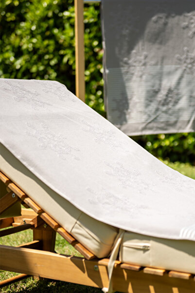 Menderes Home Πετσέτα θαλάσσης Çark Grey Curl - Cotton Collection