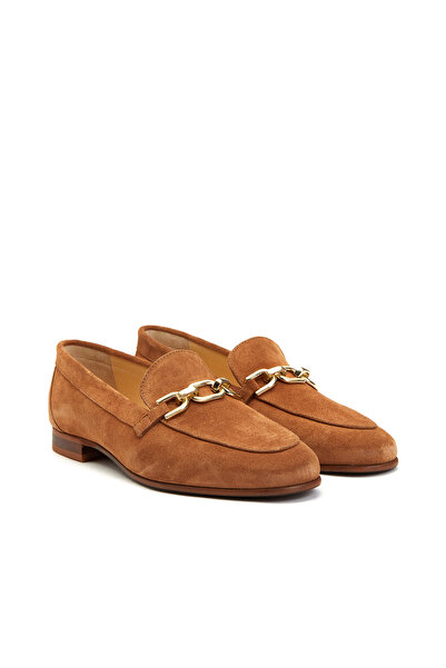 Dıvarese Camel Kadın Deri Loafer