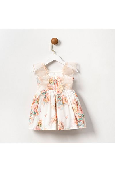 Cumino Floral Patterned Dress for Girl