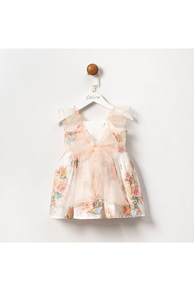Cumino Floral Patterned Dress for Girl