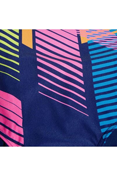 SPEEDO Digital Print Splashback Girl's Swimmer Swimsuit Rainbow