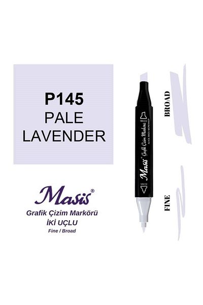 Masis Light Lavender 145 Model Double Ended Graphic Pen