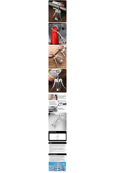 Axe Tools Professional Chrome Corkscrew