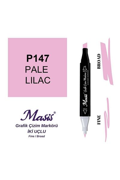 Masis Light Lilac 147 Model Double Ended Graphic Pen