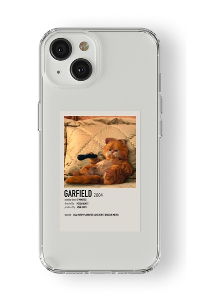 Multitronic iPhone 14 Uyumlu Garfield Poster Tasarım Baskılı Şeffaf Kılıf