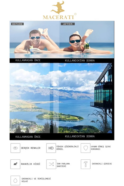 Della Pianto Unisex Sunglasses 2-Piece Product