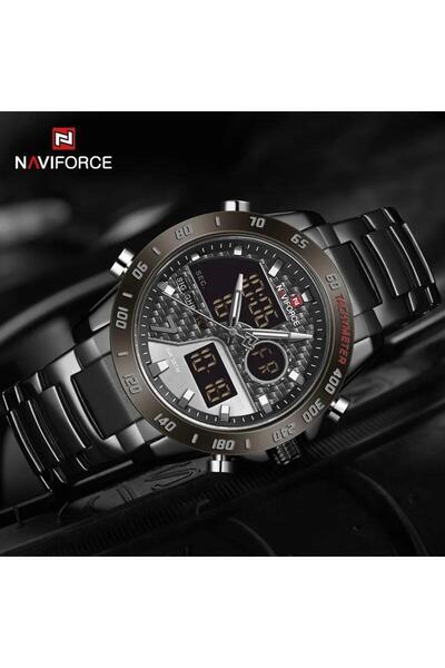 Skmei NAVIFORCE 9171 - ساعة يد رجالية، جميع الوظائف النشطة