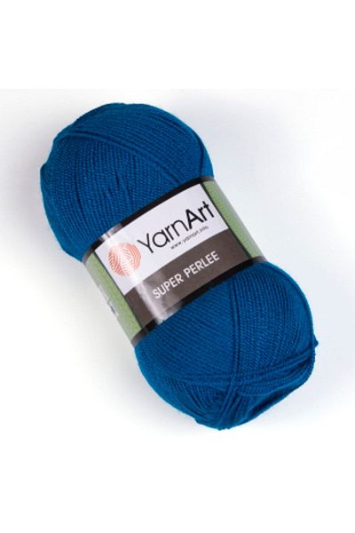 Yarnart Super Perlee - Ață de tricotat manual Indigo Blue-843