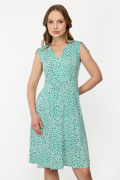 Ekol Flared Dress - Floral Pattern