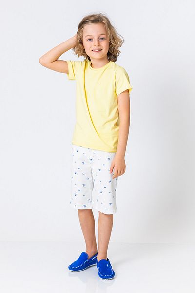 incity Boys' Plain Round Neck Short Sleeve Basic T-Shirt