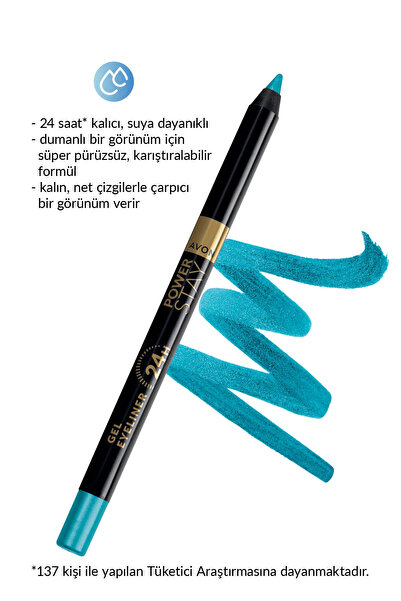 AVON Power Stay Jel Eyeliner Tropical Teal