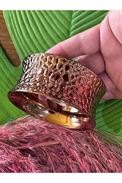 Gönülden Tasarım BRONZ TASARIM DESENLİ HİNT BİLEZİĞİ ÇAP 7 CM